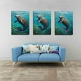 thumbnail image 3 of Hieng Modern Classic Art Canvas Print Manatee Canvas Large Oil Painting Animals Artwork Manatee Wall Art Nursery Decor Unframed, 3 of 6