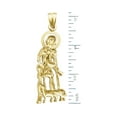 thumbnail image 2 of 14K Gold 30MM Saint Lazarus Pendant, 2 of 5