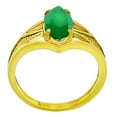 thumbnail image 5 of 18K Gold Over Brass Natural Green Onyx Ring s.7 Jewelry RM-1727 TGR1002_C_7, 5 of 6