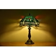 thumbnail image 4 of Tiffany Style Desk Lamp Table Bedside LED Lamp Bedroom Stained-Glass 18.1'' Height Multi-Color, 4 of 4