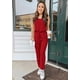 thumbnail image 3 of Conjunto Deportivo PRETTYGARDEN para Mujer, 2 Piezas, Rojo, Talla S, 3 of 5