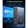 thumbnail image 6 of ORICO 15 in 1 USB C Docking Station Dual Monitor USB C Hub with Thunderbolt 3 Dock, Single 8K & Dual 4K Display, DP1.4, 3*USB 10G, Optical Out, SD/TF, Audio, RJ45 Docking Station for Macbook & Windows, 6 of 8
