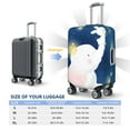 thumbnail image 6 of Disketp Cute Elephant Elastic Travel Luggage Cover Travel Suitcase Protective Cover For Trunk Case Apply To 18''-32'' Suitcase Cover-Small, 6 of 9