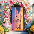 thumbnail image 2 of YingYouFu Easter Door Cover With Rabbit Hanging Decoration for Festival Party, Large Size Indoor Outdoor Holiday Decor Spring Easter Welcome Sign, Home Patio Accent, Weather Resistant, 2 of 6