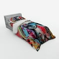 thumbnail image 3 of Ambesonne Art Bedding Set 4 Pcs, Grafitti Sketchy Paint, Queen, Multicolor, 3 of 3