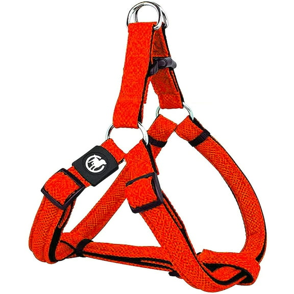 DDOXX Air Mesh Step-In Adjustable Padded Dog Harness, Various Colors, M (18" to 24" Chest Size)