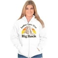 thumbnail image 4 of Wyoming Ladies Love Big Rock Funny WY Unisex Fleece Graphic Zip Up Hoodie Brisco Brands 3X, 4 of 5