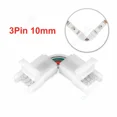 thumbnail image 3 of Conector de tira de LED de 2/3/4 pines, tira de luz sin soldadura a conector eléctrico de cobre para terminales de cable de tira WS2812B RGB 5835, 3 of 5