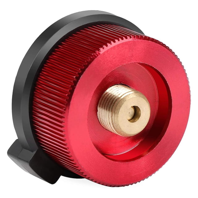 2 PCS Camping Gas Adapter Convertor Stove Connection for Butane Canister to Screw Gas Cartridge