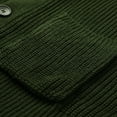 thumbnail image 3 of Mens Jacket Sweater Pockets Button Down Long Sleeve Solid Blouse Mens Warm Sweaters,Army Green,L, 3 of 7