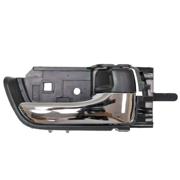 PT Auto Warehouse TO-2333MA-RH - Inner Interior Inside Door Handle, Chrome Lever with Black Knob - Passenger Side Fits select: 2004-2009 TOYOTA PRIUS