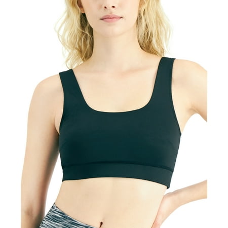 Jenni Women s Square-Neck Bralette and Babydoll Strapless Sports Bra Tank Top  Sizes L and Black
