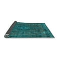 thumbnail image 2 of Ahgly Company Indoor Rectangle Abstract Light Blue Modern Area Rugs, 7' x 9', 2 of 4