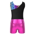 thumbnail image 6 of YONGHS Gymnastics Leotards for Girls Sparkle Two-piece Tumbling Outfits Sports Swimming Tracksuit Rainbow Heart 10, 6 of 7
