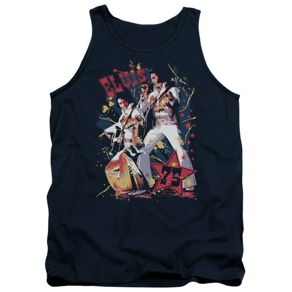 Elvis Presley Eagle Elvis Tank Top Navy
