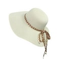 thumbnail image 4 of Sombrero de sol elegante y ligero para mujer, ideal para acampar, viajar por la calle o para cumpleaños. Beige, 4 of 9