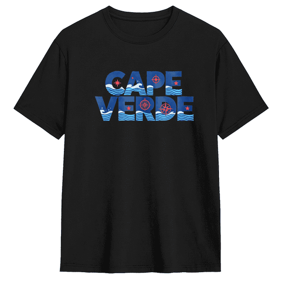 Cape Verde Vintage Graphic Tee For Men And Women, Travel Beach Cotton Short Sleeves T-Shirt