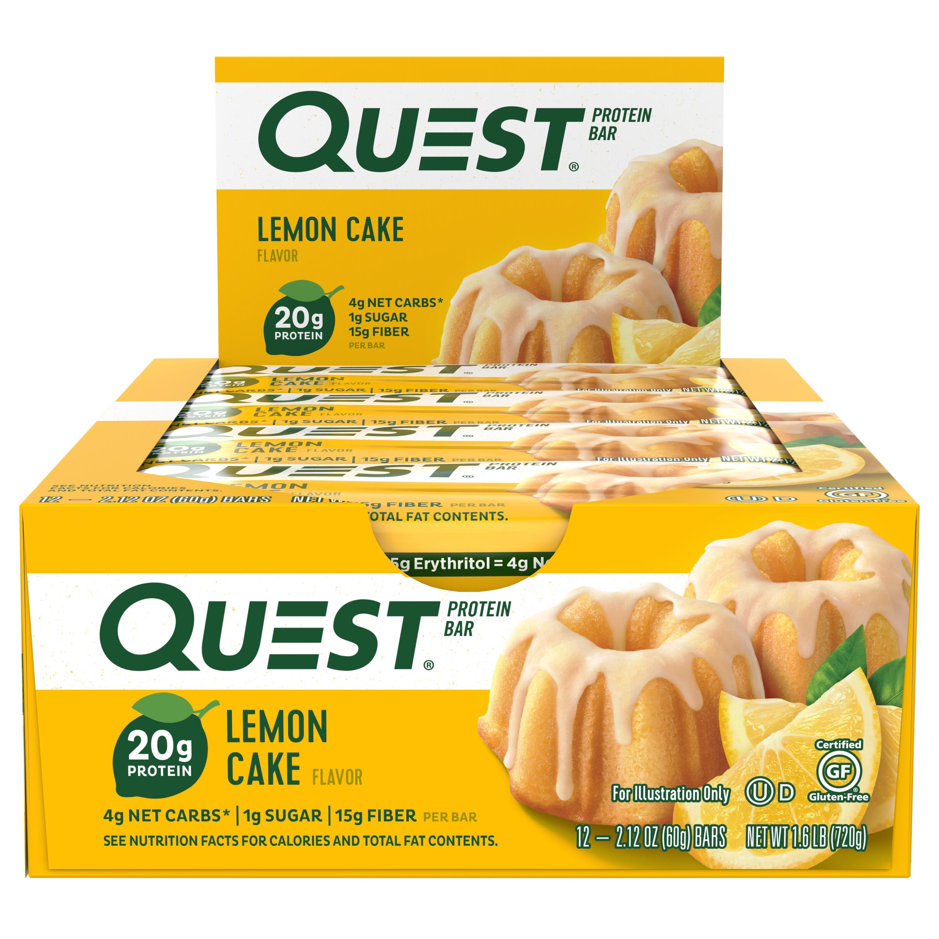 Quest Protein Bar Lemon Cake 12PK