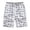 #0475-White, variant on Qiyinn Men Summer Quick Dry Shorts Elastic Waist Drawstring Plaid Pattern Straight Leg Mid Length Casual Beach Vacation Sportswear for Young Adults