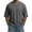 Dark Gray, variant on Mens Shirts 3/4 Length V Neck Vertical Seam Drop Shoulder T ShirtWorkout Layering Summer Basic Plain Tee for Men,Light Gray(S)
