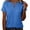 Blue, variant on Summer Tops for Women V Neck Unique Designed Neckline Short Sleeve T-Shirt Classic V Neck Soft Lightweight Casual Basic Tops for Daily Street Vacation Wear by Gbobgt Black S