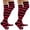 Black and Hot Pink, variant on COUVER Women Striped Over Knee Stockings, Black Lime Green, 2 Pairs