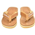 thumbnail image 2 of Islander Men Women All-Weather Comfortable Beach Flip-Flop Sandals Slippers - Brown - M7/W9, 2 of 3