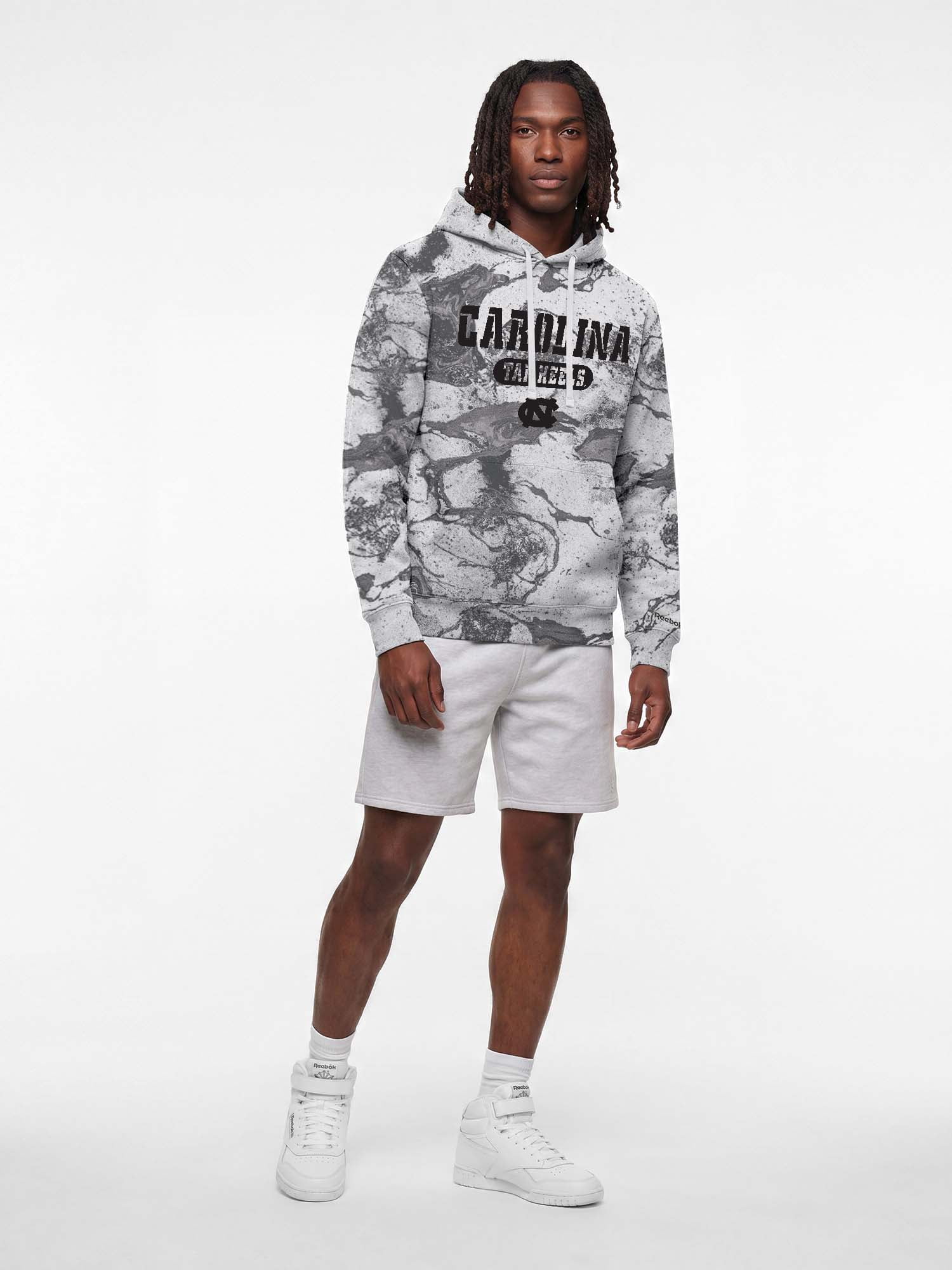 North Carolina Tar Heels Reebok Mens All Over Print Hooded Sweatshirt