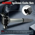 thumbnail image 4 of Ignition Coil Pack Compatible with Toyota Corolla Matrix Prius for Scion IM XD for Lexus CT200H for Pontiac Vibe & More Replaces# UF596 UF619 90919-02252 90919-02258 GN10341 IC686 E1096 Set of 4, 4 of 8