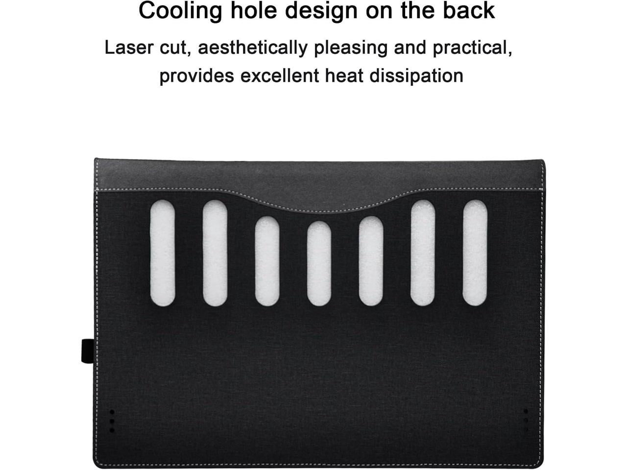 Laptop Cover Case for 15.6 inch Lenovo Ideapad 5 15ABA7 15IAU7 & for Ideapad 5 15ARE05 15ALC05 15ITL05 15IIL05, Detachable PU Leather Protective Shell Laptop Sleeve Accessory with Pencil Holder