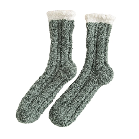 Besufy Adult Socks Thicken Women Winter Warm Soft Fluffy Home Floor Sleeping Confinement Socks