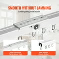 thumbnail image 4 of VEVOR Ceiling Curtain Track Set 8.9 FT/2.7 Meter Room Divider with Hooks White, 4 of 9