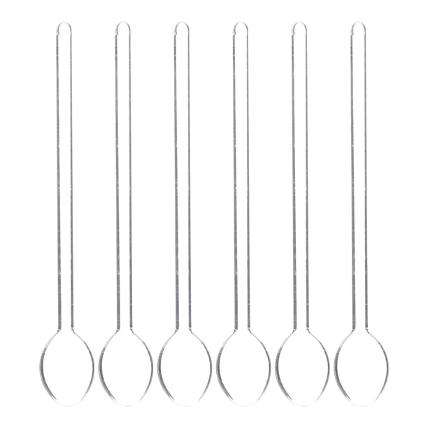 6 cucharas portátiles resistentes al calor para mezclar café y postres, utensilios de cocina