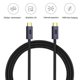thumbnail image 1 of Cable De Datos Cable De Datos 20Gbps 8K 60Hz PD 100W USB 4.0 Tipo-C Macho a macho Cable de datos (300 cm), 1 of 8