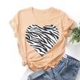 thumbnail image 1 of Meichang T-Shirts Graphiques pour Femmes Valentines Day T-Shirts Amusants Imprimés Valentines Day T-Shirts de Vacances Valentines Day Hauts Manches Courtes Col Rond Blouses, 1 of 3