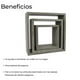 thumbnail image 4 of Set 3 repisas flotantes cuadradas minimalista Gris decora hogar ELLEGANCE HOUSEWARE FS39098, 4 of 5