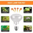 thumbnail image 4 of Reptile Heating Bulb, 2 Pack 100W Basking Heat Lamp for Reptiles, E27 White Infrared Heat Bulbs, 220V, 4 of 5