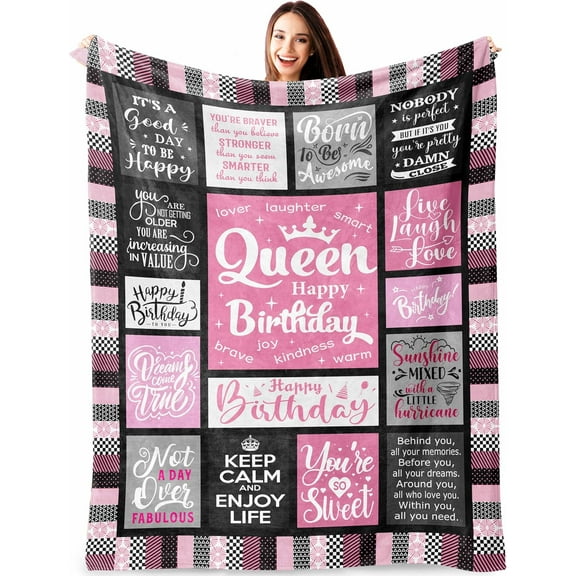Birthday Gifts for Women, Birthday Gifts for Best Friend Woman, Women Birthday Gift Ideas, Happy Birthday Gifts for Women, Gifts for Women Who Have Everything Throw Blanket