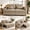 73"Khaki+Chenille, variant on 82" Queen Size Sofa Bed, Loveseat Sleeper Sofa with Pull Out Bed, Swivel Table and USB, Modern 2 Seater Convertible Chenille Couch for Living Room Bedroom Apartment,Black