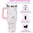 thumbnail image 3 of Cat Tumbler 40oz Cat Travel Cup with Lid and Straw Stainless Steel Cute Cat Vacuum Insulated Tumblers Cups Mugs Gifts for Women/girls/Cat lovers, 3 of 6