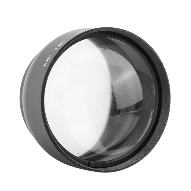 52mm 2X Telephoto Lens, Aluminum Alloy Rustproof Easy To Install 52mm 2X Magnification HD Teleconverter for Photography