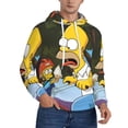 thumbnail image 2 of Simpsons Trendy Cartoon Men'S Fleece Hooded Hoodie, hoodies for women men with pockets,Fall Fashion 2025 Pullover Sweaters Winter Clothes, 2 of 9