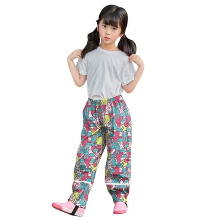 

Baby Boy Pants Drawstring Elastic Sweatpants Children Kids Baby Boys Girls Rain Dungarees Windproof Mud Breathable Bottoms Pants Trousers Athletic Trouser Hot Pink