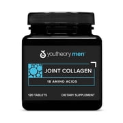 Youtheory Joint Collagen for Men Hydrolyzed Collagen + Plant Based Joint Blend, 120 Tablets
