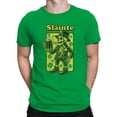 thumbnail image 2 of Slainte Skeleton Leprechaun St. Patricks Day Cheers Design Men's T-shirt, 2 of 3