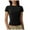 Black, variant on Women Blouses V Neck Short Sleeve Tops Tight Shirts Women V Neck Top Petite off Shoulder Tops High plus Size Long Tunic to Wear with Leggings Shirts Cute Fashion Top Teen Girl Active Swim Light Blue