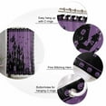 thumbnail image 6 of Halloween Castle Shower Curtain Set ，Waterproof Fabric Shower Curtains Black Witch Pumpkin Retro Purple Bottom Shower Curtains for Bathroom,Bathroom Decor 36"x72", 6 of 6