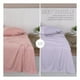 thumbnail image 2 of Sábanas 2 Juegos de Microfibra Suaves y Frescas, Real Textil (Rosa y Violeta, Individual), 2 of 7