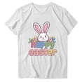 thumbnail image 1 of Camisetas de Manga Larga de las Mujeres Pascua Impreso Suelto Cuello Redondo Camiseta de Manga Corta, Camisetas de Manga Larga para las Mujeres de Uso Diario Casual, 1 of 5