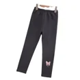 thumbnail image 5 of Pantalones de capa Base de lana gruesa para niñas, pantalones largos elásticos cálidos para niños, ropa para exteriores, ropa de lana integrada para niños, 5 of 5